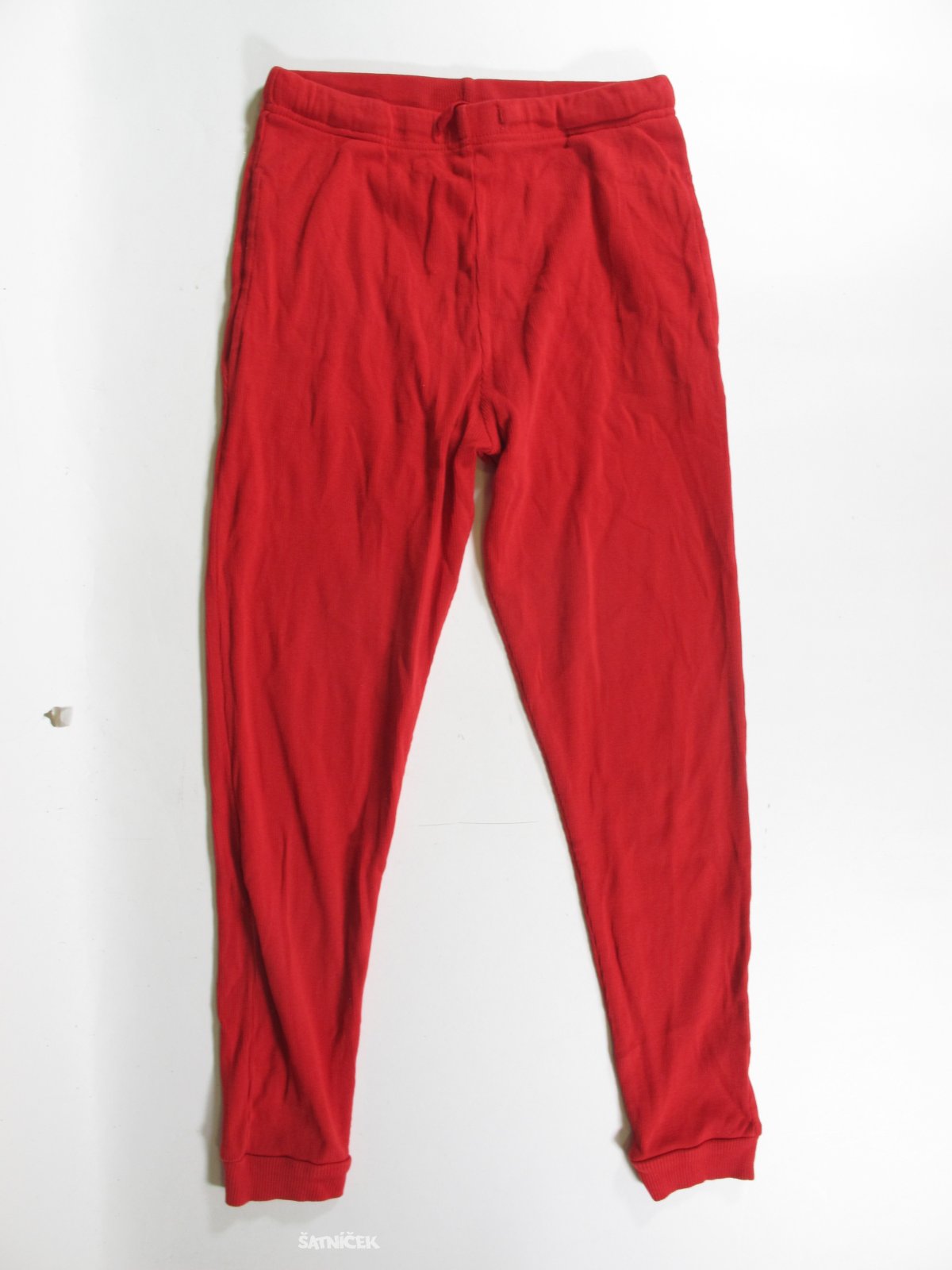 Kalhoty od pyžama červené pro děti secondhand