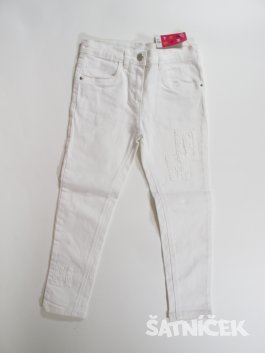 Džínové kalhoty  pro holky bílé outlet