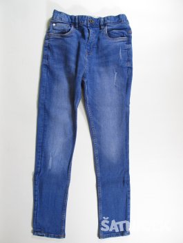 Džínové modré  kalhoty pro holky secondhand