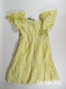 Šaty pro holky bílo žluté outlet 