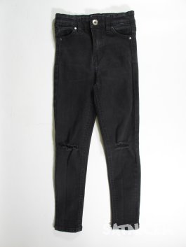 Džínové černé kalhoty pro holky secondhand