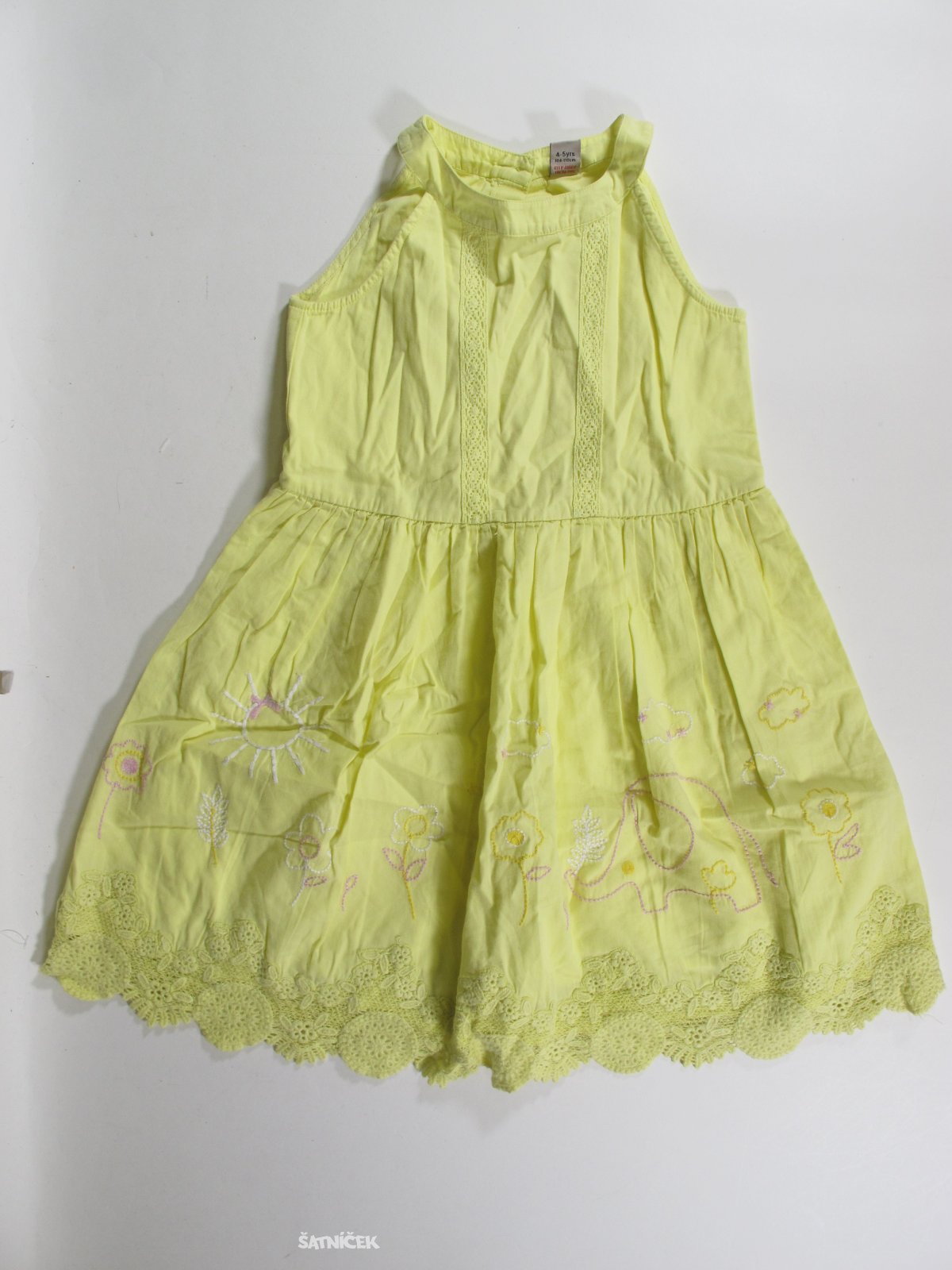 Šaty pro holky žluté secondahnd