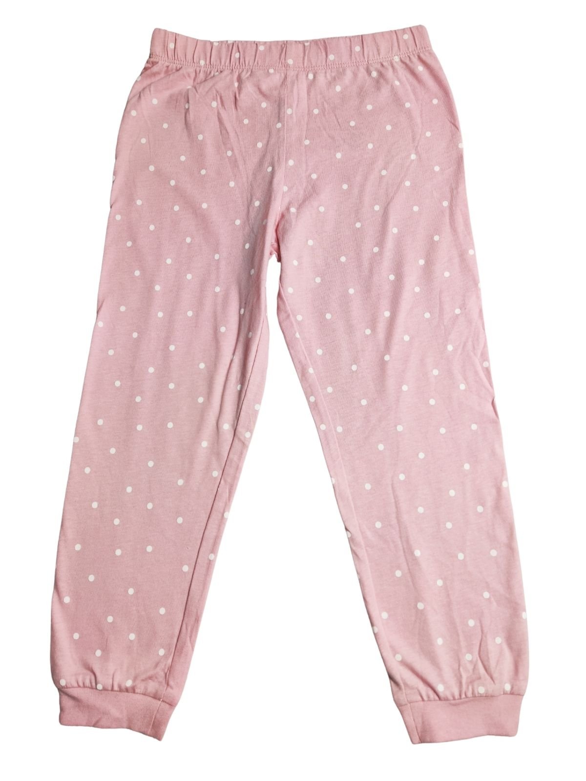 Růžové kalhoty s puntíky pro holky secondhand M&S