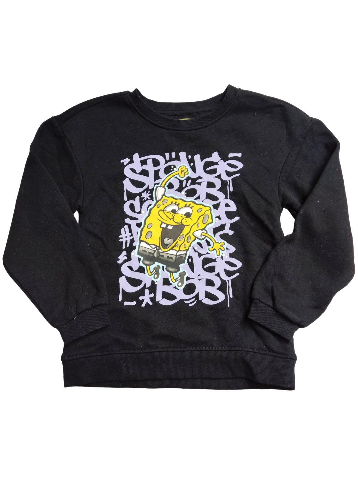 Černá mikina se Spongebobem pro kluky secondhand