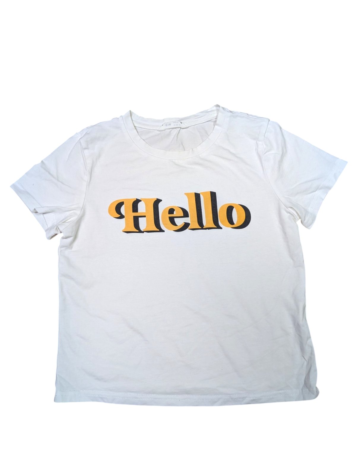 bílé tričko Hello pro holky secondhand Shein 