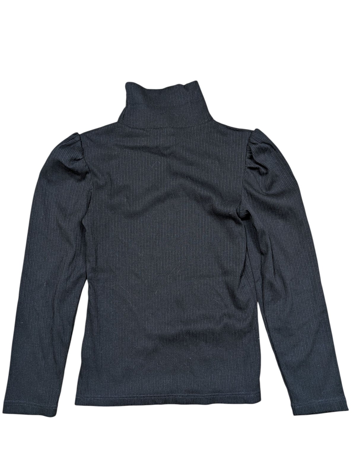 Černé žebrované triko elastické s rolákem pro holky secondhand F&F