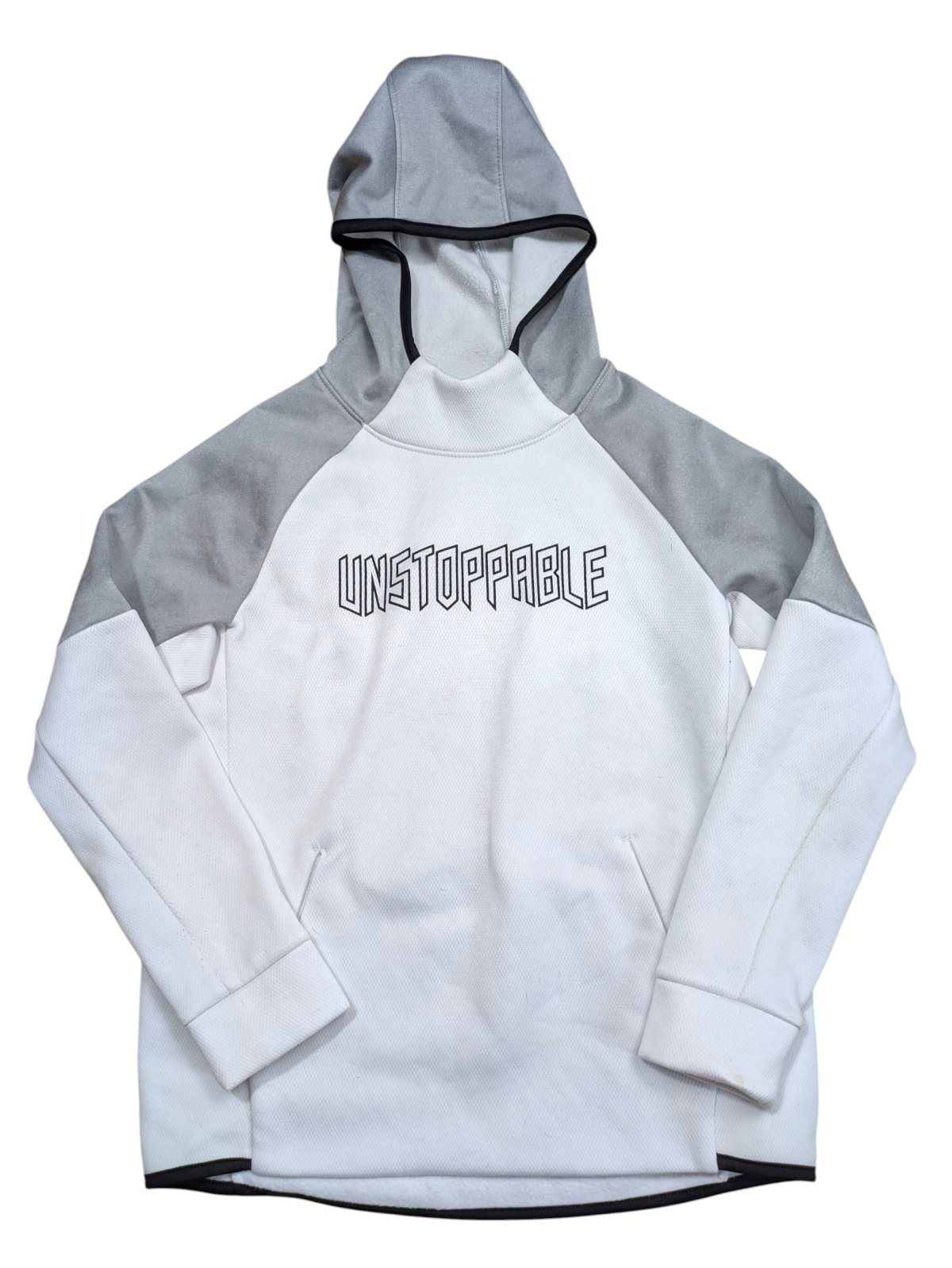 Bílo šedá mikina Unstoppable pro kluky secondhand Old Navy