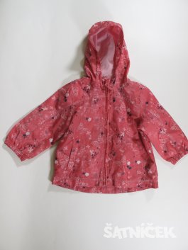 Růžová bunda pro holky šustáková secondhand