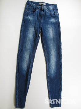 Modré džínové kalhoty  pro holky secondhand