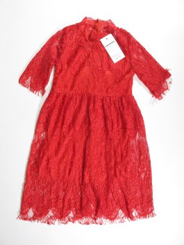 Šaty pro holky krajkové červené outlet