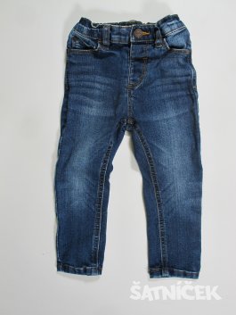 Modré džínové kalhoty secondhand