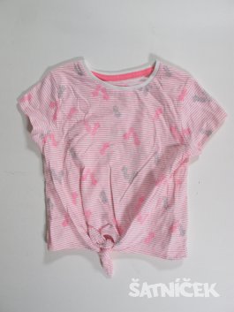 Triko pro holky bílo růžové  secondhand