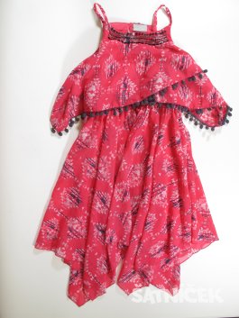 Šaty pro holky se vzorem  růžové secondhand