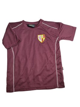 Vínové sportovní triko pro kluky secondhand