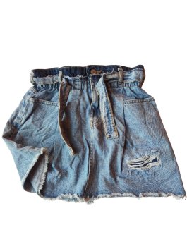 Džínová sukně s páskem secondhand Zara