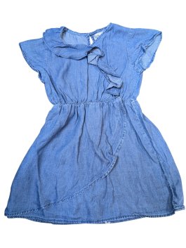 Modré šaty žíhané pro holky secondhand Denim Co.