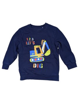 Tmavě modrá mikina s obrázkem pro kluky secondhand George