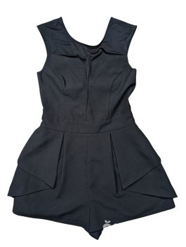 Černý overal ve stylu šatů pro holky secondhand asos