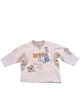 Světlá mikina s obrázky pro kluky secondhand Dodipetto