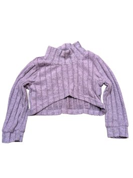 Fialové crop triko pro holky secondhand