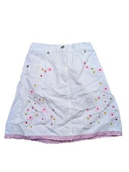 Bílá sukně s kytičkami pro holky secondhand Xmail