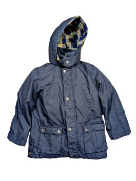 Tmavá zimní bunda se sundávací vestou pro kluky secondhand Kids